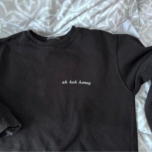 Brandy Melville Black Crewneck